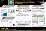 Multi-channel Unbounded Optical Communication through Modulation of LED Lighting