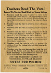 Teachers Need The Vote! Reasons Why Teachers Should Work for Woman Suffrage