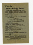 Why the Briand-Kellogg Treaty? Can the United States Ignore Foreign Affairs?, 1928