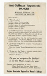 Anti-Suffrage Arguments: Danger!