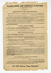 Planks from the Suffrage Platform