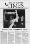 Commonwealth Times 1985-10-15
