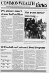 Commonwealth Times 1992-04-09 [front page has 1992-04-06]