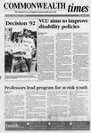 Commonwealth Times 1992-09-21