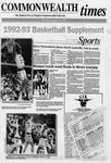 Commonwealth Times 1992-12-14 1992-93 Basketball Supplement