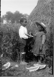 Boy and Girl with Watermelon by Photographer unknown