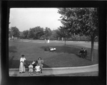 Children with their Nanny in the Park