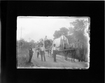 Men on Road with Wagons