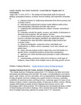 Gender Identity and Gender Inclusivity: Lesson Plan for Virginia and U.S. Government