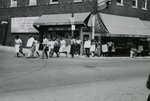 Protesters near Southside Sundry, Farmville, Va., July 1963, #002