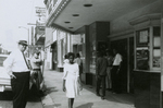 Student protesters outside State Theater, Farmville, Va., August 1963, #122