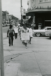 Student protesters on Main Street, Farmville, Va., July 1963, #005