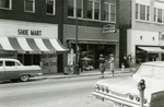 View of people on Main Street, Farmville, Va., July 1963
