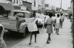 Student protesters on Main Street, Farmville, Va., July 1963, #017
