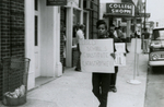 Student protesters on Main Street, Farmville, Va., July 1963, #002