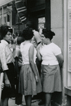 Students gathered on Main Street, Farmville, Va., July 1963