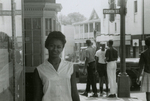 Student protesters outside State Theater, Farmville, Va., August 1963, #148