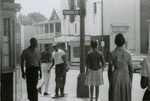 Student protesters outside State Theater, Farmville, Va., August 1963, #159