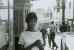 Student protesters outside State Theater, Farmville, Va., August 1963, #147