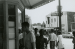 Student protesters outside State Theater, Farmville, Va., August 1963, #120