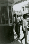 Student protesters outside State Theater, Farmville, Va., August 1963, #033