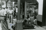 Student protesters outside College Shoppe, Farmville, Va., July 1963, #018