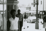 Student protesters outside State Theater, Farmville, Va., August 1963, #141