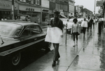 Student protesters on Main Street, Farmville, Va., July 1963, #006