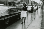 Student protesters on Main Street, Farmville, Va., July 1963, #008