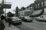 View of Main Street and protesters at Southside Sundry, Farmville, Va., July 1963, #006