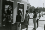 Student protesters outside State Theater, Farmville, Va., August 1963, #110