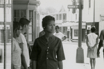 Student protesters outside State Theater, Farmville, Va., August 1963, #138