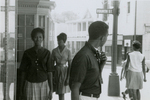 Student protesters outside State Theater, Farmville, Va., August 1963, #136