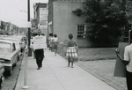 Protesters on Main Street, Farmville, Va., July 1963, #001
