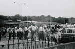 Protesters gathered near First Baptist Church, Farmville, Va., July 1963, #003