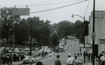 Crowd and police near First Baptist Church, Farmville, Va., August 1963, #018