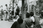 Student protesters outside College Shoppe, Farmville, Va., July 1963, #015