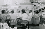 Students seated at lunch counter, Farmville, Va., July 1963, #001
