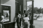 Student protesters outside State Theater, Farmville, Va., August 1963, #100