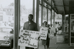 Protesters at Grants/Safeway, Farmville, Va., August 1963, #026