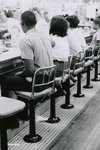 Students seated at lunch counter, Farmville, Va., July 1963, #005