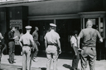 Student protesters outside State Theater, Farmville, Va., July 1963, #005