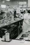 Students seated at lunch counter, Farmville, Va., July 1963, #006