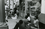 Student protesters outside College Shoppe, Farmville, Va., July 1963, #016