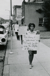 Student protesters on Main Street, Farmville, Va., July 1963, #012