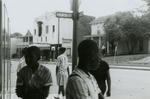 Student protesters outside State Theater, Farmville, Va., August 1963, #023