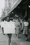 Protesters on Main Street, Farmville, Va., July 1963, #002