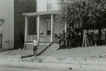 Students at Beulah AME Church Parsonage, Farmville, Va., August 1963, #021
