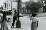 Student protesters outside State Theater, Farmville, Va., August 1963, #093