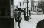 Student protesters outside State Theater, Farmville, Va., August 1963, #086